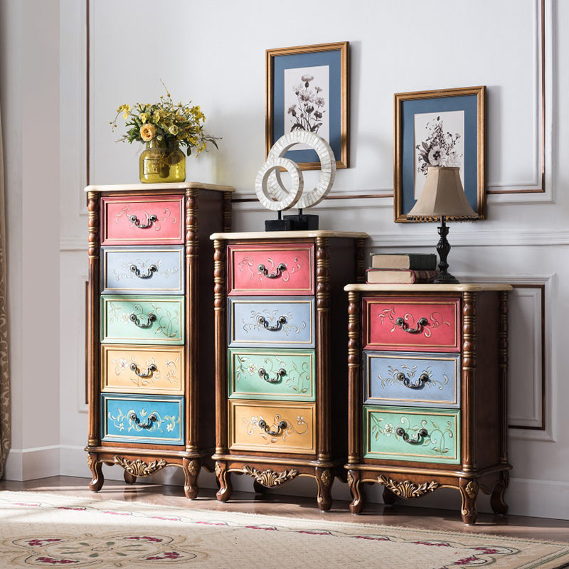 Mid-century Modern  Wooden Chest Rectangle Accent Chest with Drawers