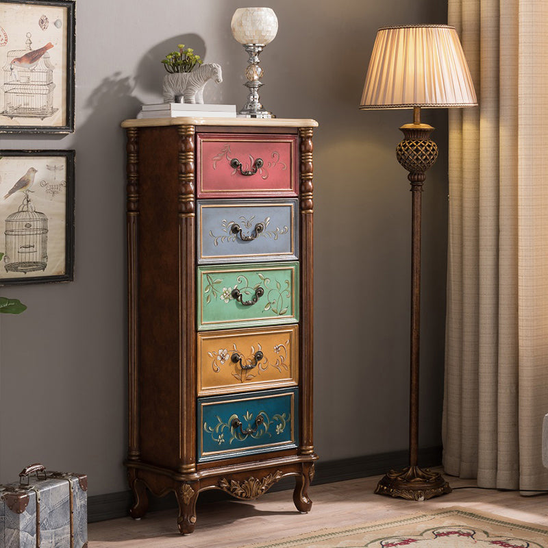 Mid-century Modern  Wooden Chest Rectangle Accent Chest with Drawers