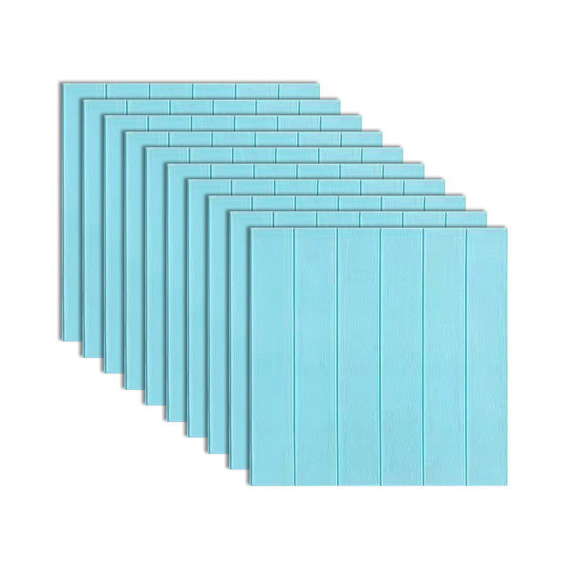 Wooden Effect Wall Panel Living Room Modern Style Peel and Stick Wall Paneling