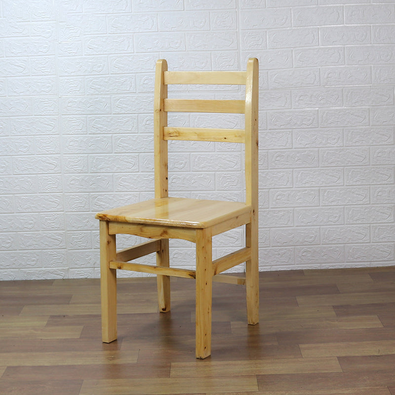 Ladder Back Side Chair Solid Wood Dining Chair for Dining Room