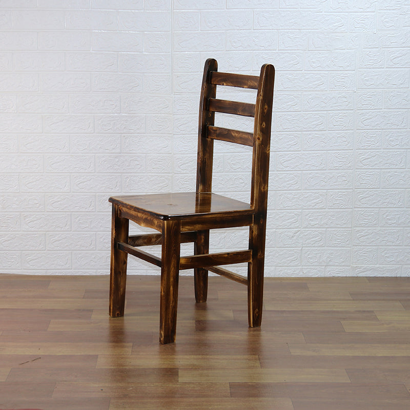 Ladder Back Side Chair Solid Wood Dining Chair for Dining Room