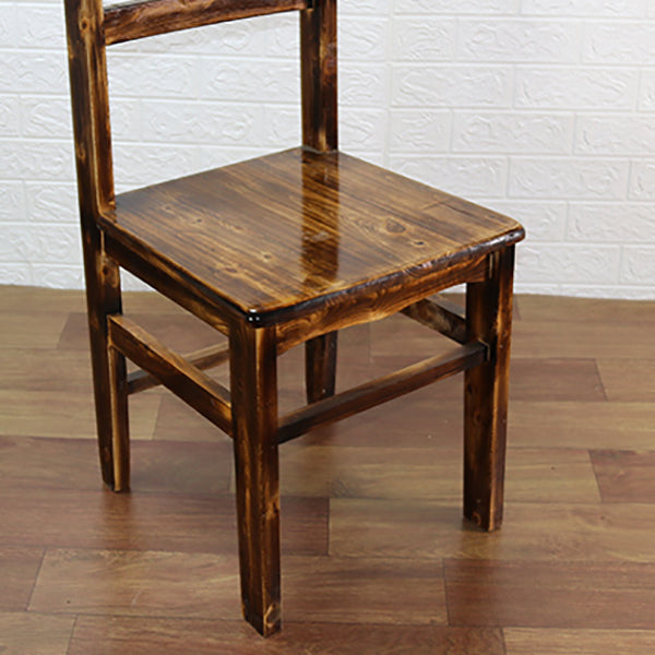 Ladder Back Side Chair Solid Wood Dining Chair for Dining Room