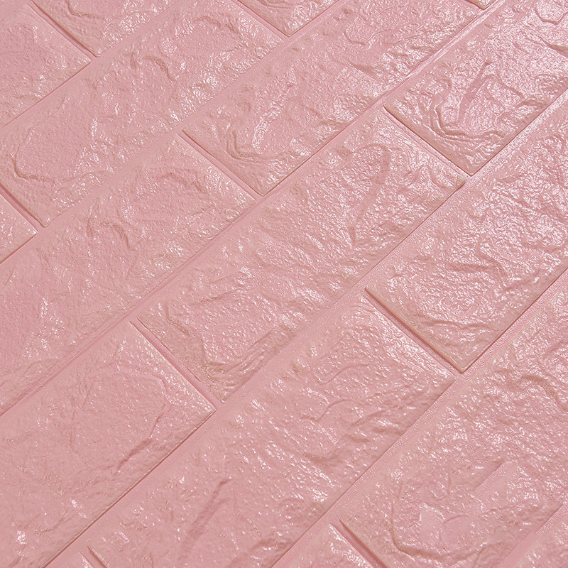 Modern Wall Ceiling Plain Peel and Stick 3D Embossed Waterproof Backsplash Panels