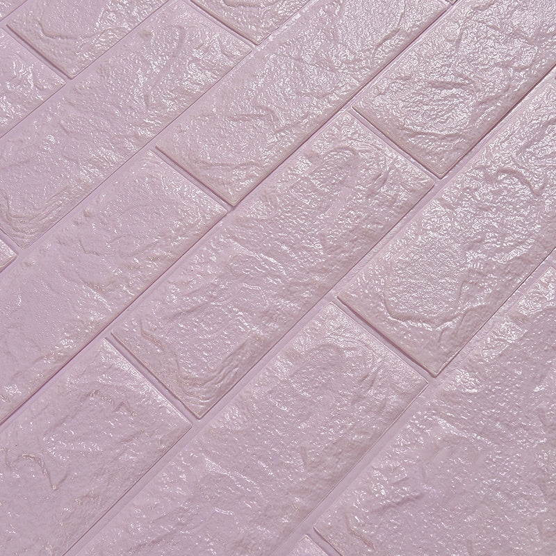 Modern Wall Ceiling Plain Peel and Stick 3D Embossed Waterproof Backsplash Panels