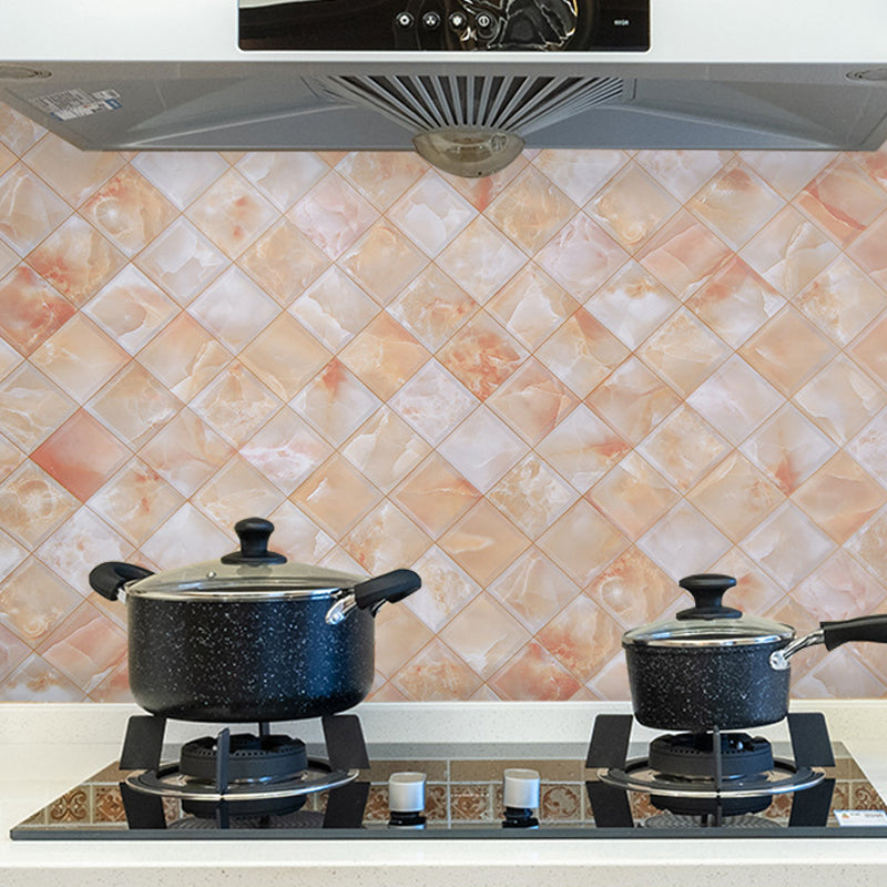 Modern Peel and Stick Backsplash Wall Tile PVC Wallpaper for Kitchen