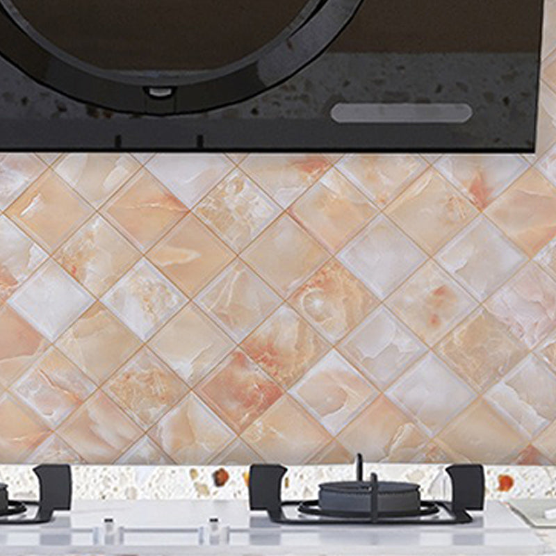 Modern Peel and Stick Backsplash Wall Tile PVC Wallpaper for Kitchen