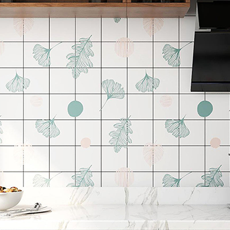 Modern Peel and Stick Backsplash Tile PVC Rectangular Wallpaper