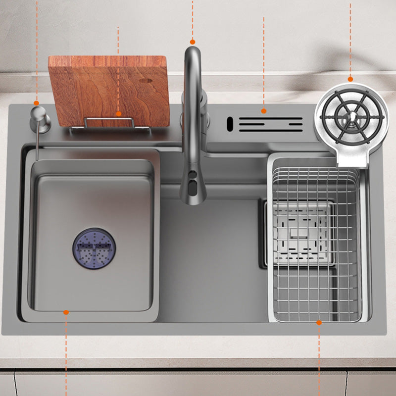 Contemporary Style Kitchen Sink Kitchen Sink with Soap Dispenser