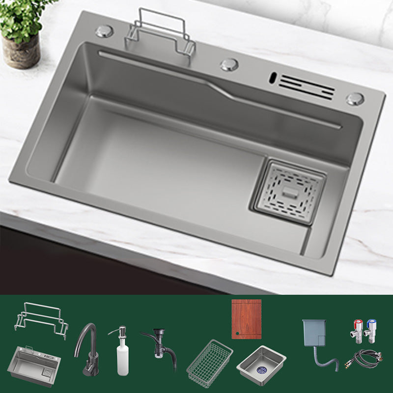 Contemporary Style Kitchen Sink Kitchen Sink with Soap Dispenser