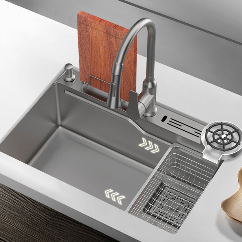 Contemporary Style Kitchen Sink Kitchen Sink with Soap Dispenser