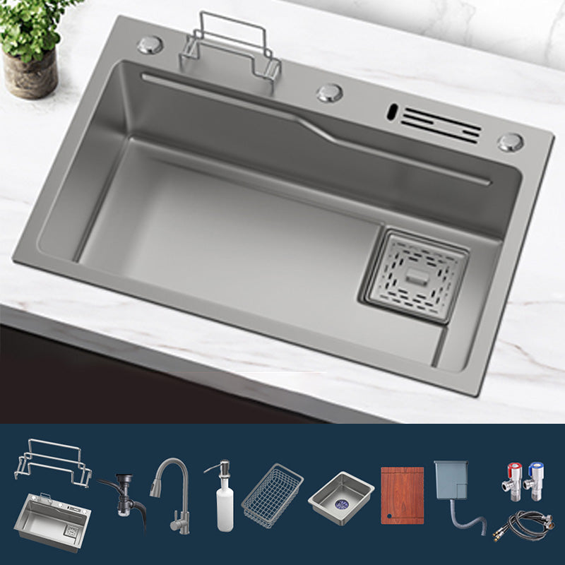 Contemporary Style Kitchen Sink Kitchen Sink with Soap Dispenser