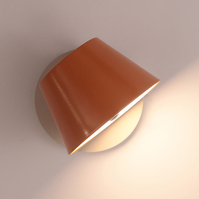 1 Light Geometric Wall Mounted Lamp Contemporary Metal Wall Lighting Idea