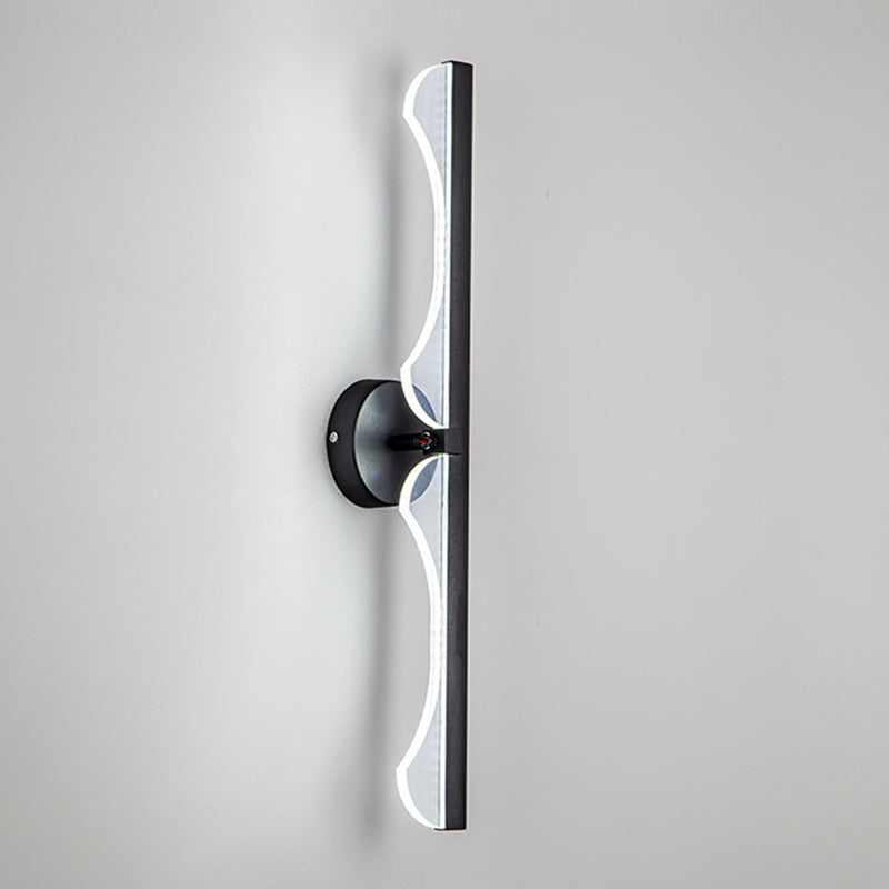 1 Light Linear Wall Mounted Lamp Contemporary Metal Wall Lighting Ideas