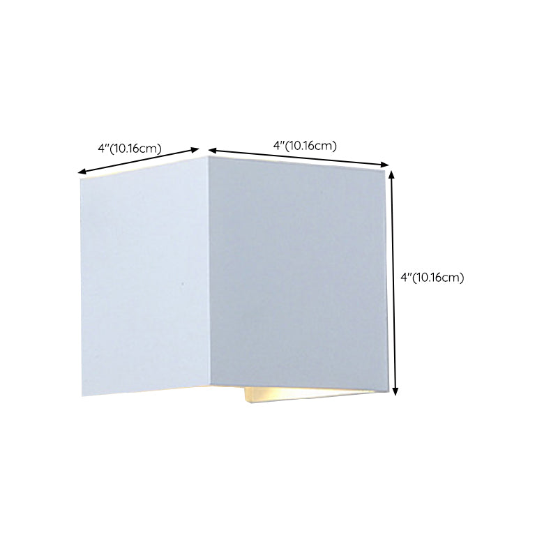 Metal Square Wall Light Sconce Simplicity Wall Mounted Lamp for Bedroom