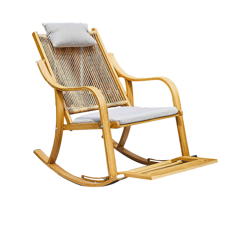 Modern Style Natural Rattan Rocking Chair Indoor Sofa Rocking Chair