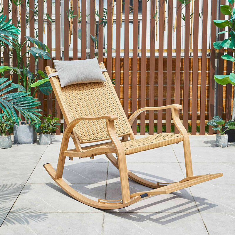 Modern Style Natural Rattan Rocking Chair Indoor Sofa Rocking Chair