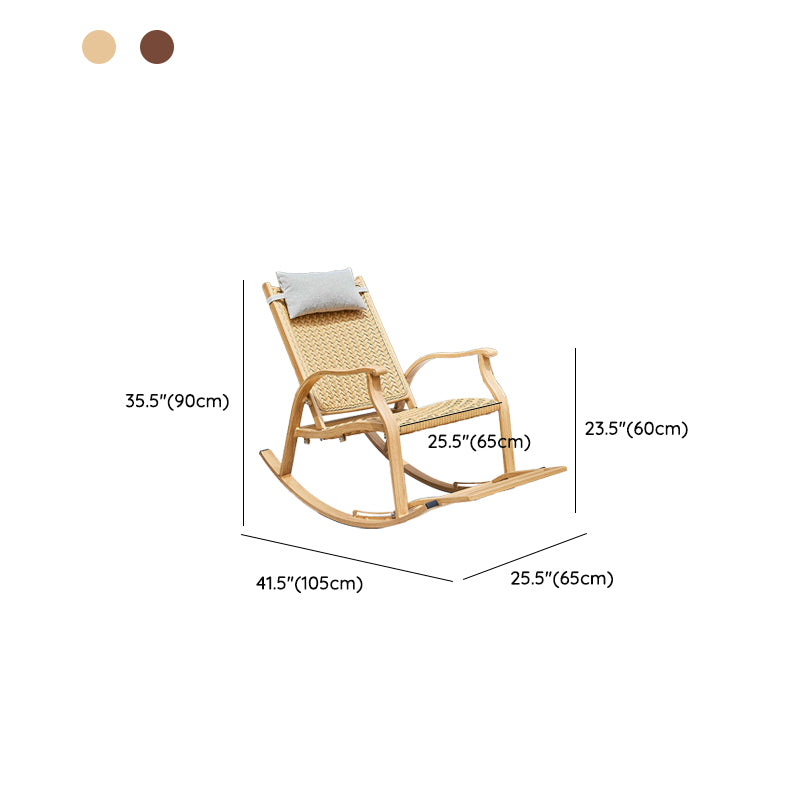 Modern Style Natural Rattan Rocking Chair Indoor Sofa Rocking Chair