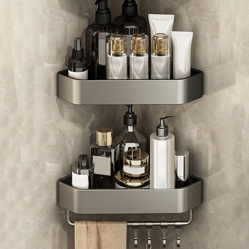 Adhesive Mount Metal Bathroom Accessory As Individual Or As a Set with Bath Shelf