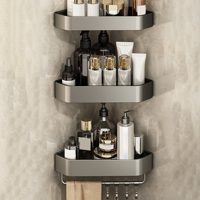 Adhesive Mount Metal Bathroom Accessory As Individual Or As a Set with Bath Shelf