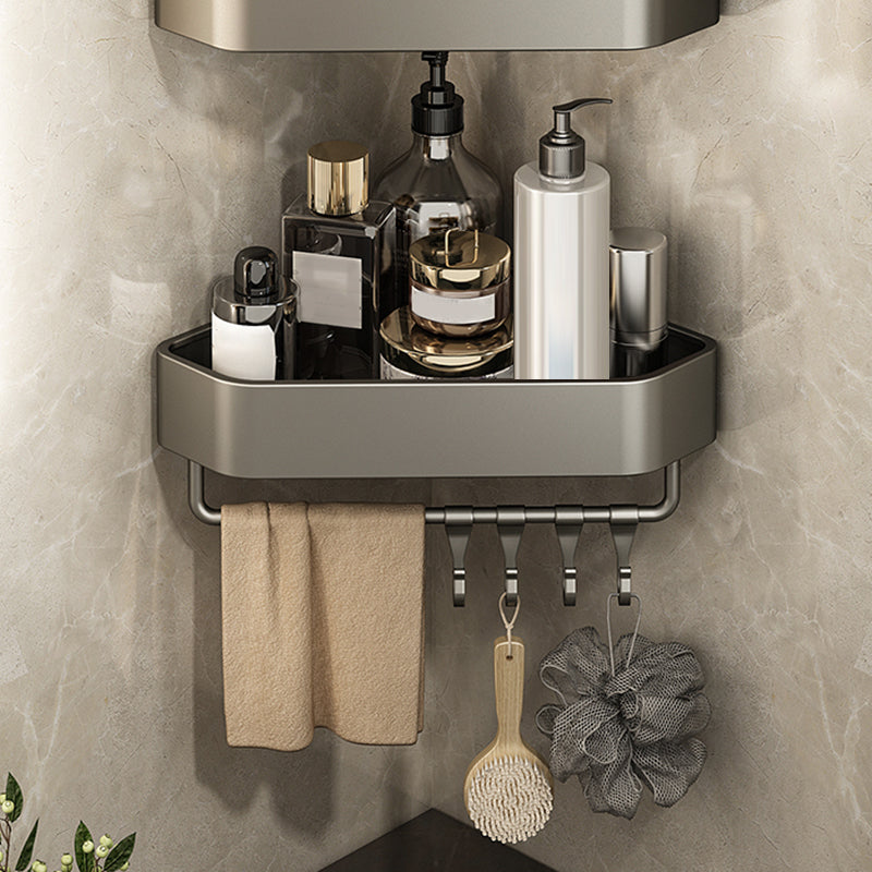 Adhesive Mount Metal Bathroom Accessory As Individual Or As a Set with Bath Shelf