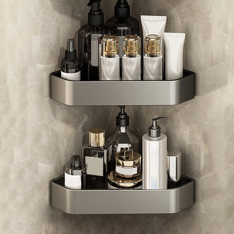 Adhesive Mount Metal Bathroom Accessory As Individual Or As a Set with Bath Shelf