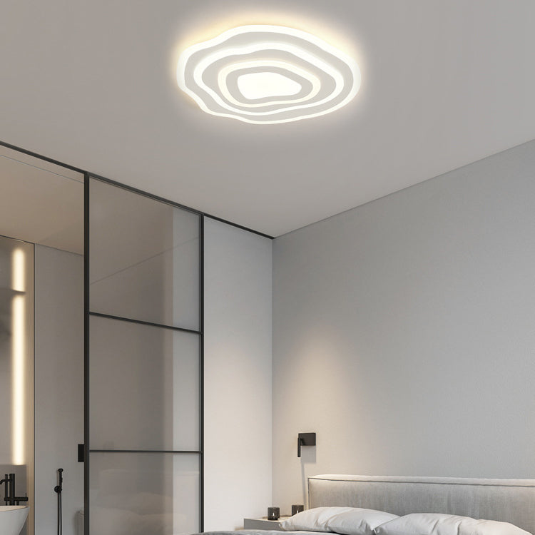 Modern Unique Shape Flush Mount Ceiling Fixture 4 Light Flush Ceiling Light