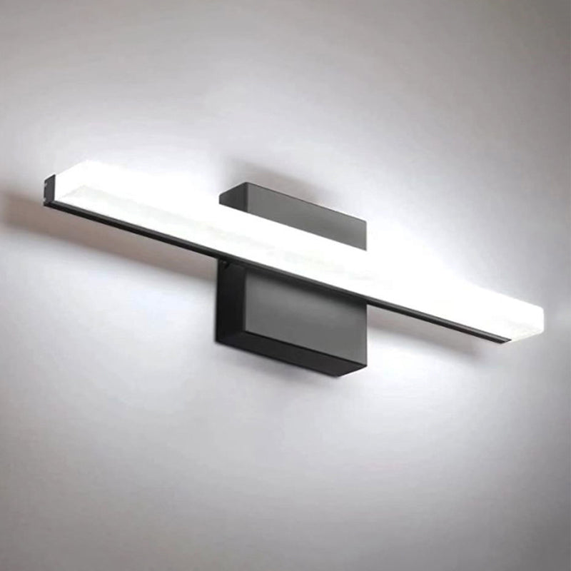 Linear Shape Metal Vanity Lamp Modern Style 1 Light Vanity Light Fixture