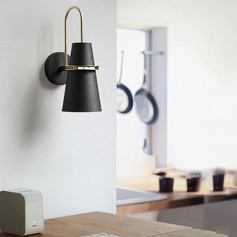 Cone Shape Metal Vanity Lamp Industrial Style 1 Light Vanity Light Fixture