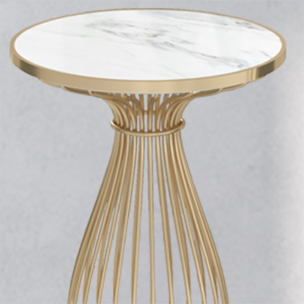 Traditional Luxury Dining Table Stone Fixed Dinette Table for Indoor