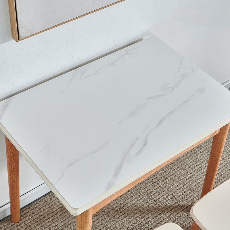 Extendable Dining Table Rectangle Table for Kitchen Dining Room