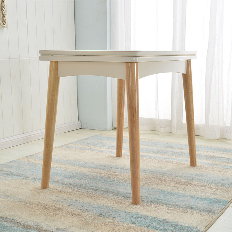 Extendable Dining Table Rectangle Table for Kitchen Dining Room