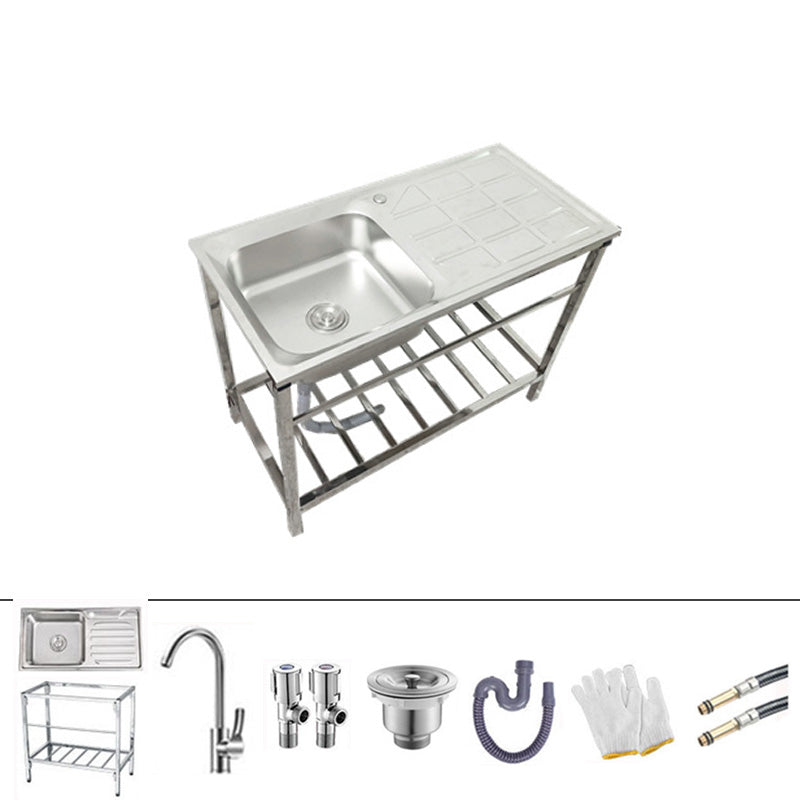 Kitchen Sink Stainless Steel Drop-In Rectangle All-in-one Kitchen Sink