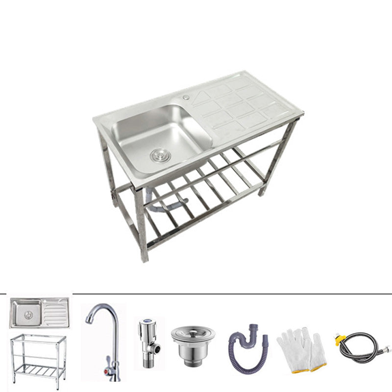 Kitchen Sink Stainless Steel Drop-In Rectangle All-in-one Kitchen Sink
