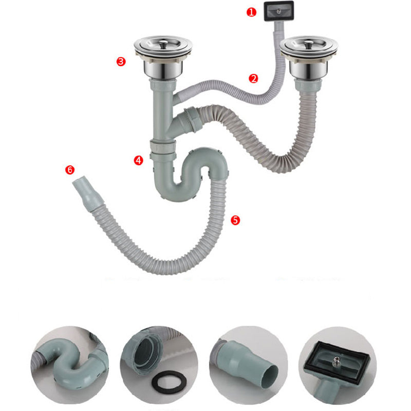 Kitchen Sink Stainless Steel Drop-In Rectangle All-in-one Kitchen Sink