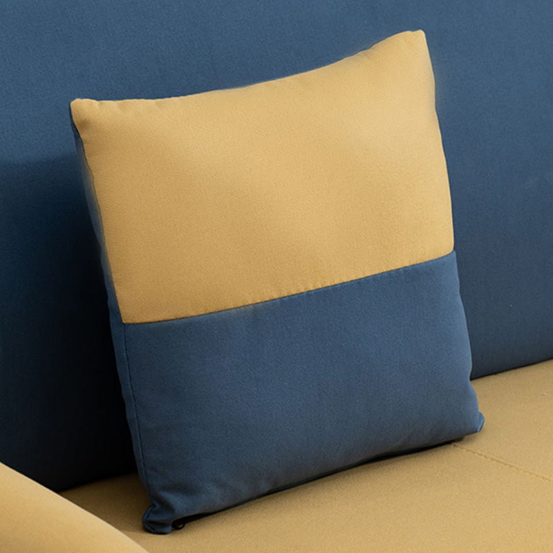 25.59" Wide Faux Leather Loveseat Scandinavian Flared Arm Sofa