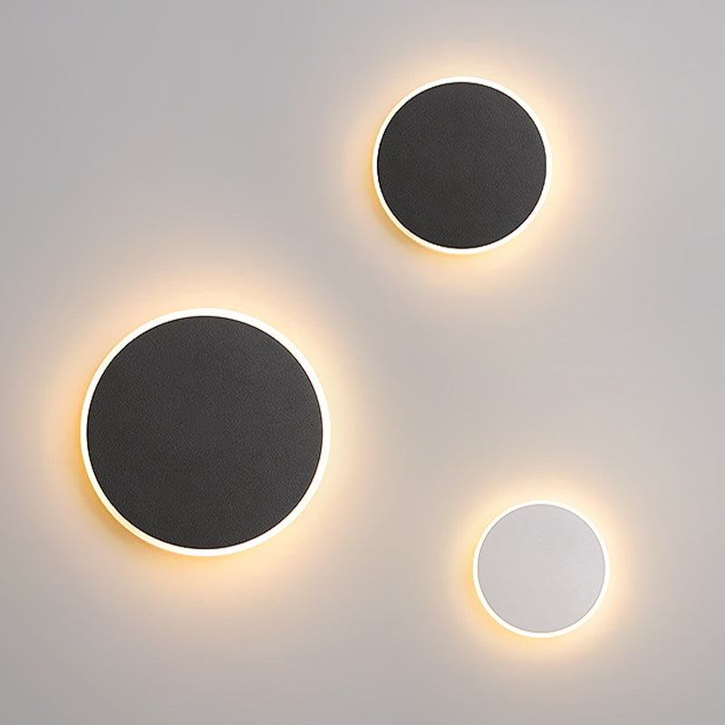 Modernism Single Black/White Wall Mounted Sconce LED Wall Light for Living Room