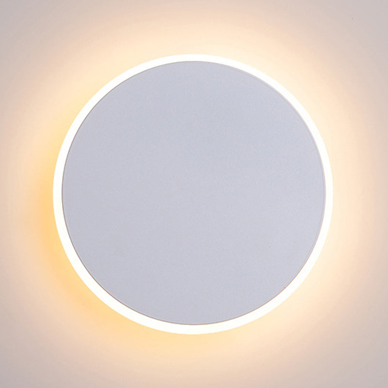 Modernism Single Black/White Wall Mounted Sconce LED Wall Light for Living Room