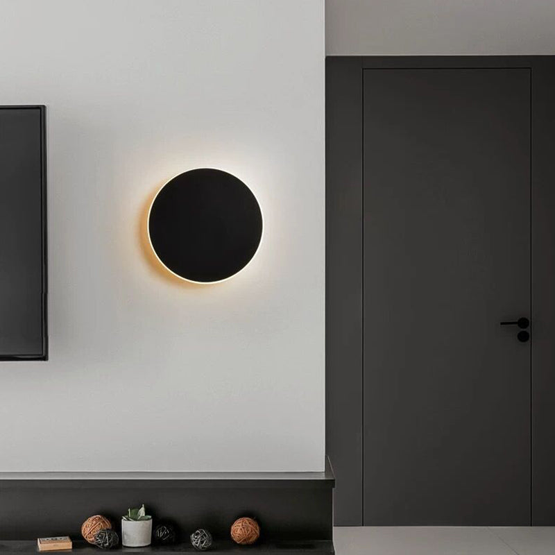 Modernism Single Black/White Wall Mounted Sconce LED Wall Light for Living Room