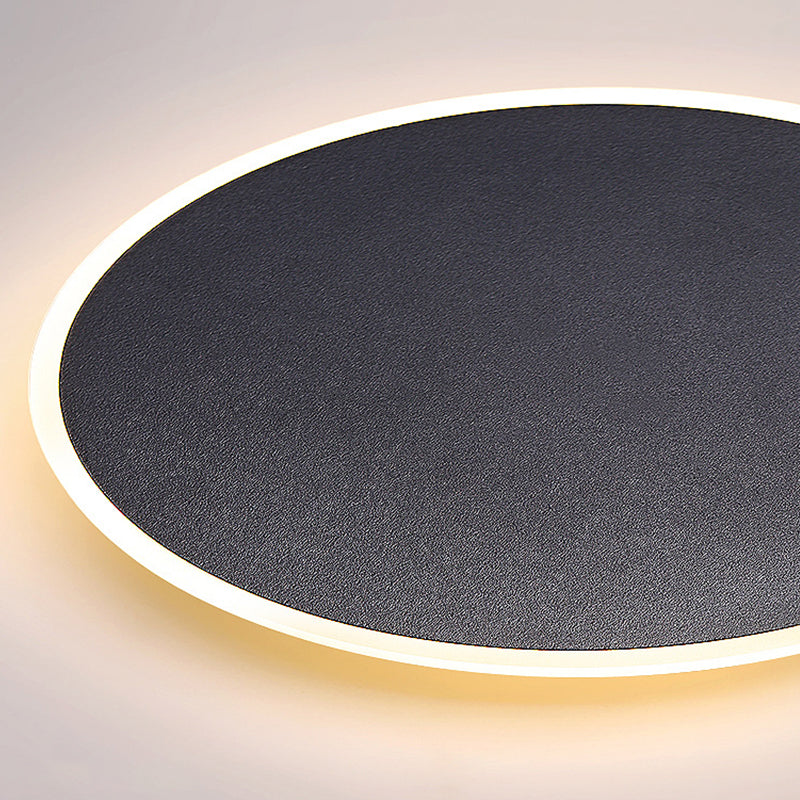 Modernism Single Black/White Wall Mounted Sconce LED Wall Light for Living Room