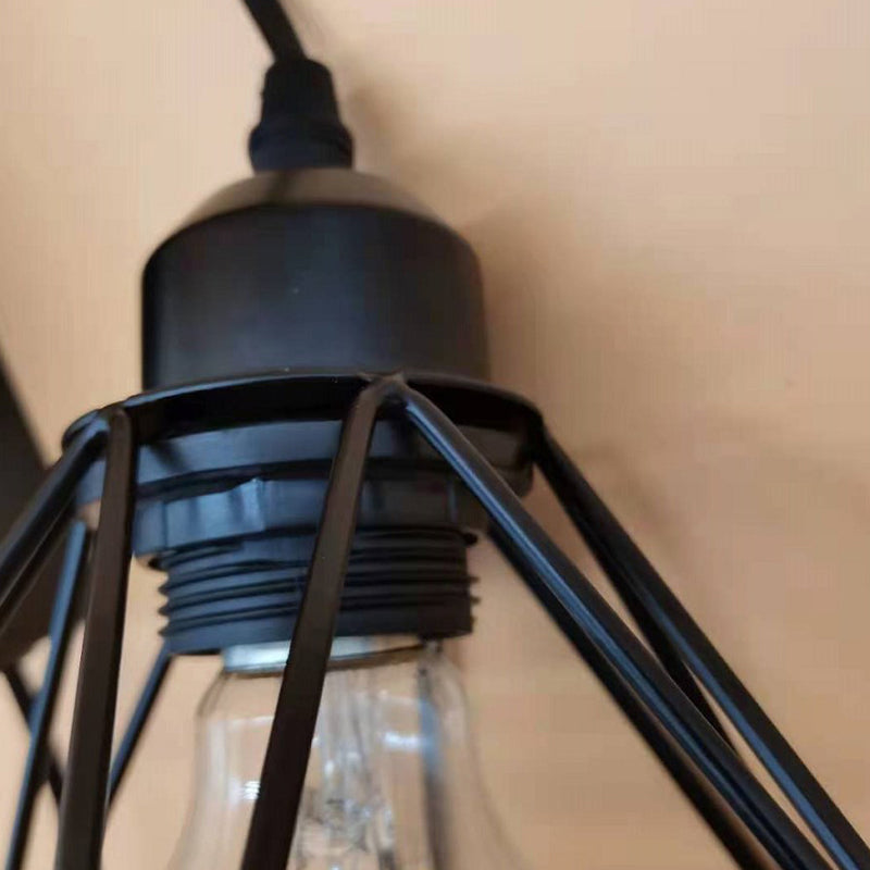 Metal Geometric Wall Light Sconce Industrial 1 Light Wall Mounted Lamp