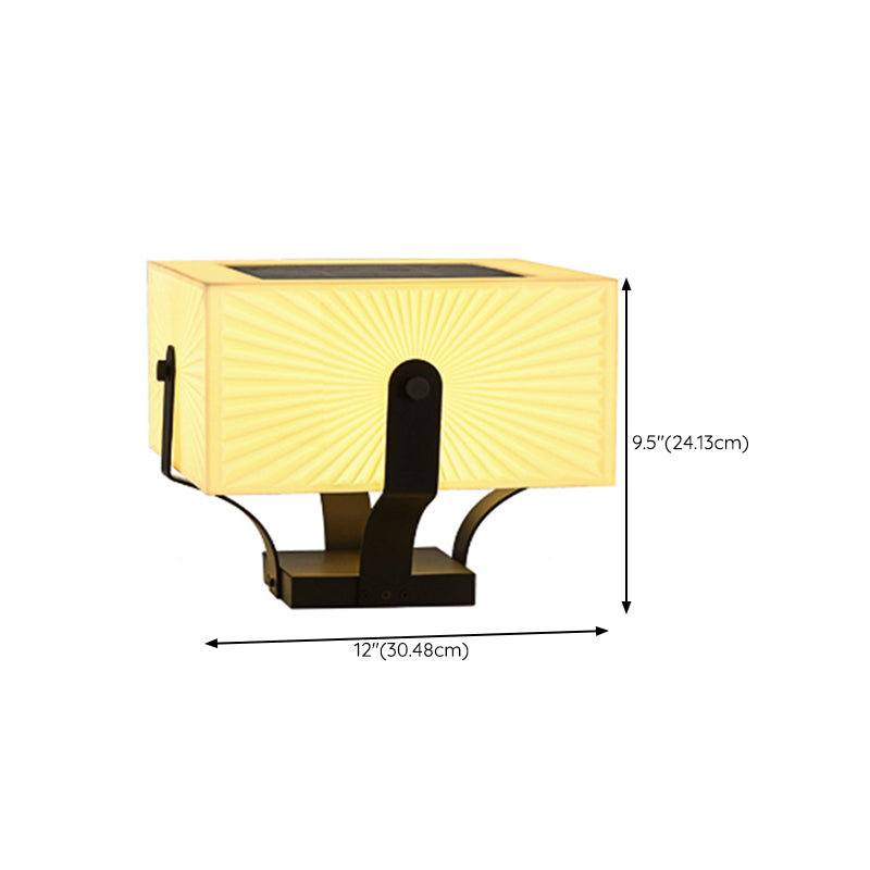 LED Solar Energy Pillar Lamp Stainless Steel Outdoor Light with Acrylic Shade for Garden