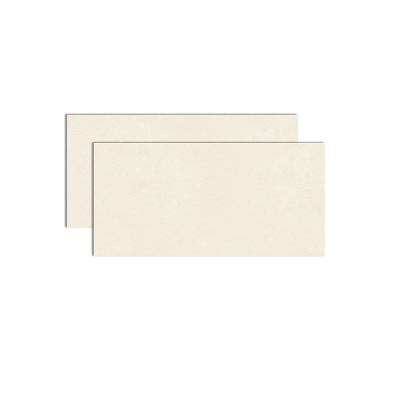 Rectangle Floor Tile Pure Color Straight Edge Floor Tile for Living Room
