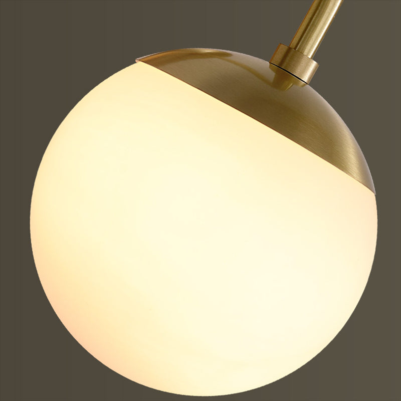 Ball Shape Glass Vanity Lamp Modern Style 1 Light Vanity Light Fixture