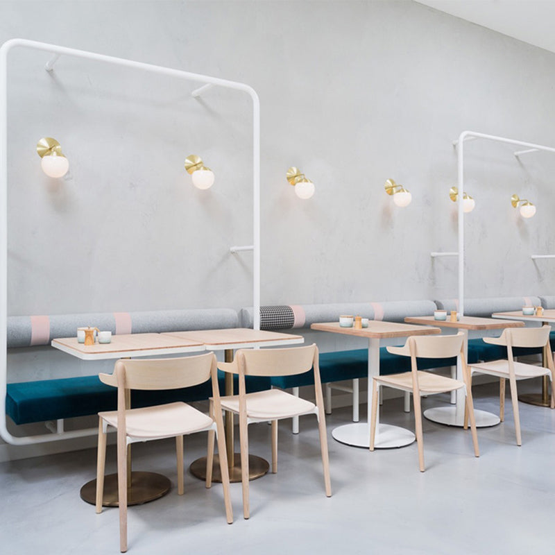 Ball Shape Glass Vanity Lamp Modern Style 1 Light Vanity Light Fixture