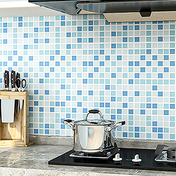 Modern Peel and Stick Backsplash PVC Mosaic Tile Field Tile for Kitchen