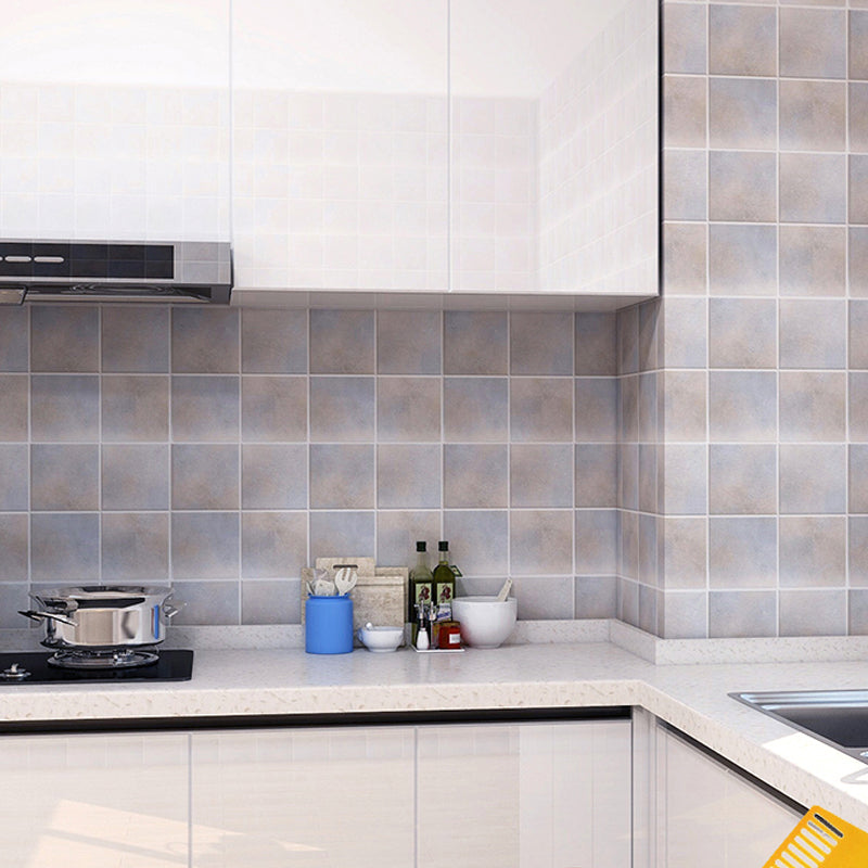 Modern Peel and Stick Backsplash PVC Mosaic Tile Field Tile for Kitchen