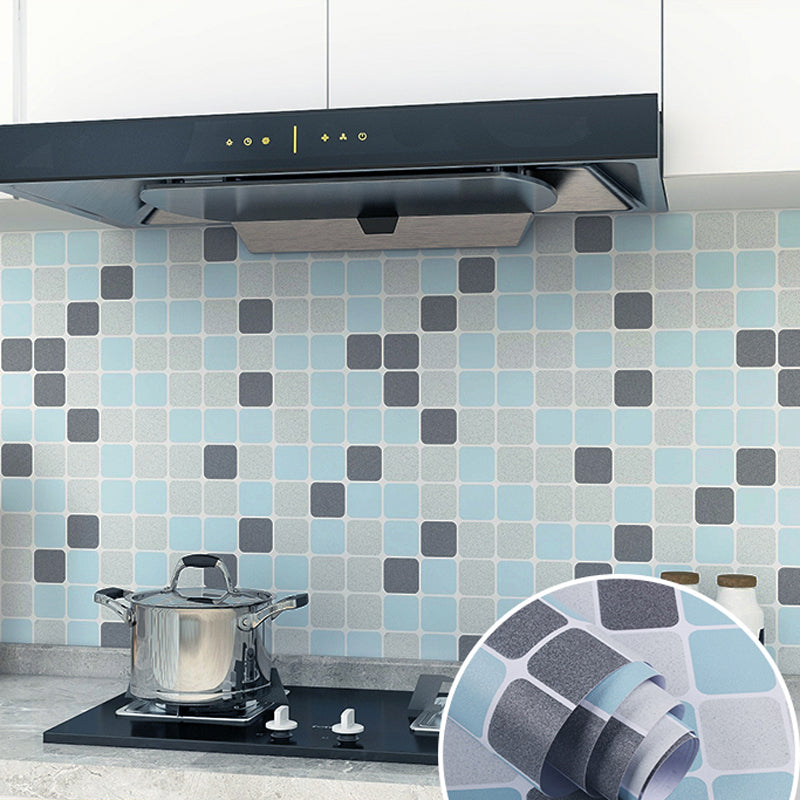 Modern Peel and Stick Backsplash PVC Mosaic Tile Field Tile for Kitchen