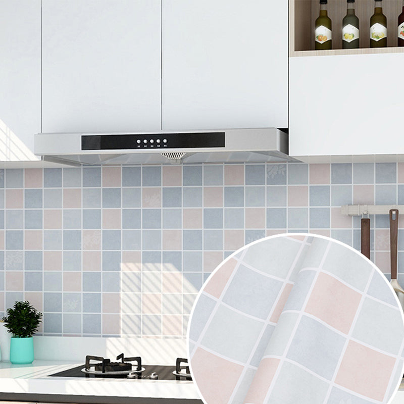 Modern Peel and Stick Backsplash PVC Mosaic Tile Field Tile for Kitchen