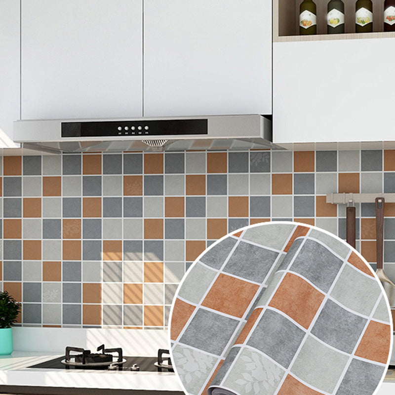 Modern Peel and Stick Backsplash PVC Mosaic Tile Field Tile for Kitchen