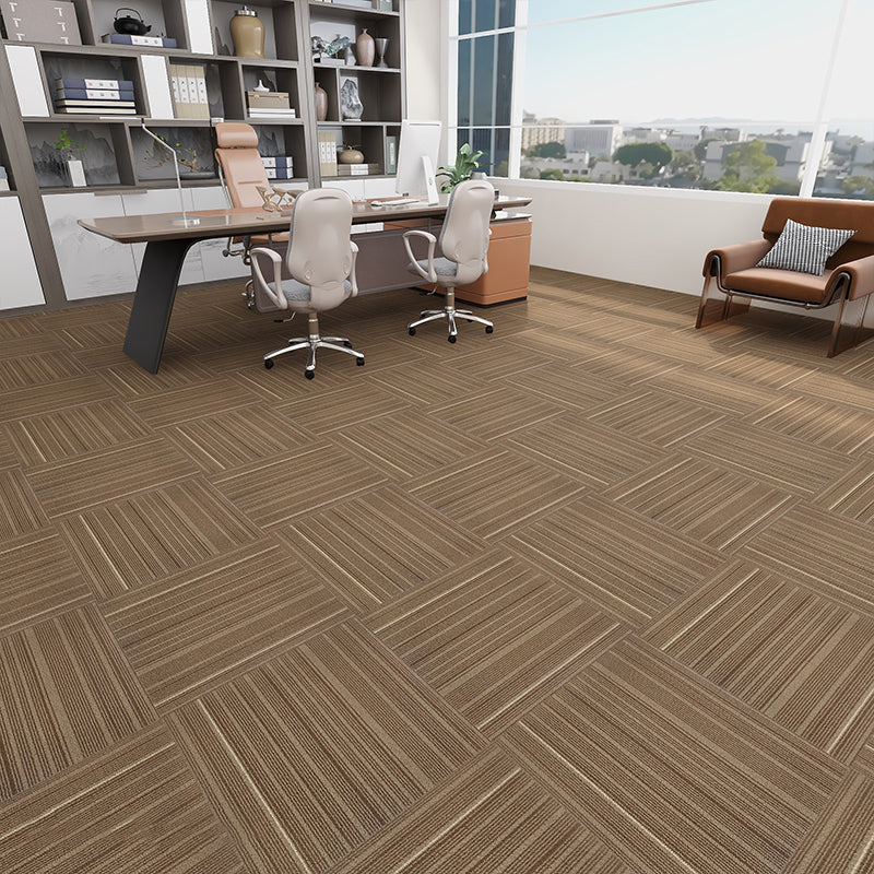 Modern Carpet Tiles Level Loop Glue Down Fade Resistant Carpet Tile